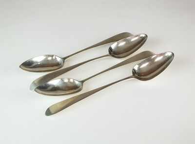 Lot 135 - Four Irish silver tablespoons