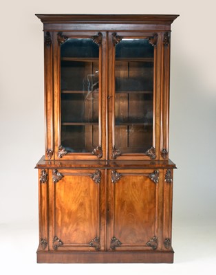 Lot 402 - A 19th century mahogany library bookcase