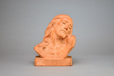 Lot 326 - Ugo Cipriani (1887-1960), a terracotta bust of Christ