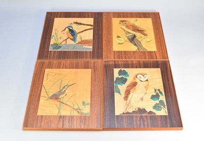 Lot 320 - A set of four marquetry panels by J.Wilde