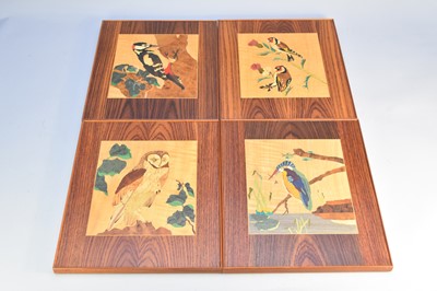 Lot 339 - A set of four marquetry panels by J.Wilde