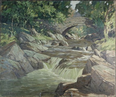 Lot 109 - Welsh School (20th Century) Trout Stream