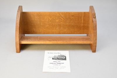 Lot 334 - Robert Mouseman Thompson, an oak book trough