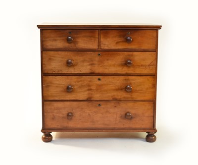 Lot 416 - A Victorian mahogany chest of drawers