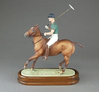 Lot 306 - Royal Worcester 'H.R.H The Duke of Edinburgh on his Polo Pony'