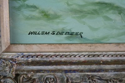 Lot 70 - Willem Sternberg de Beer (b. 1941) Swimming Tigers