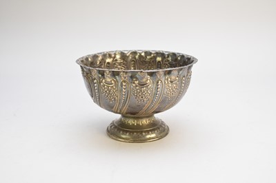 Lot 6 - A Victorian silver pedestal bowl