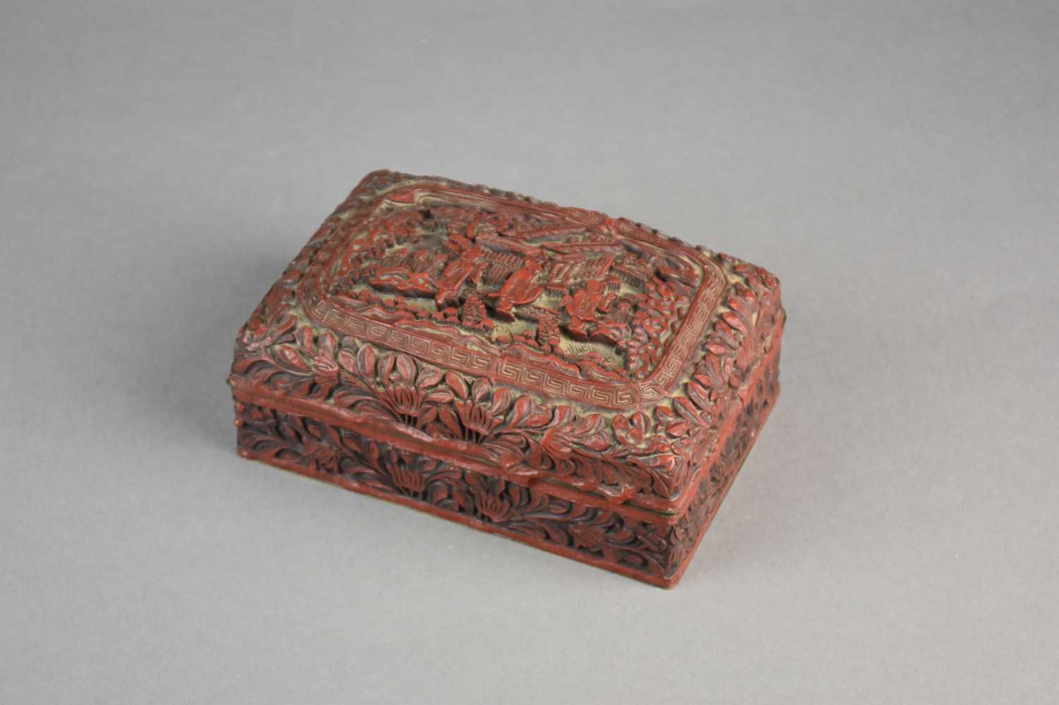 Lot 440 - A Chinese cinnabar lacquer box and cover, Republic period