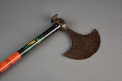 Lot 221 - A Ceylonese ceremonial axe, 19th century