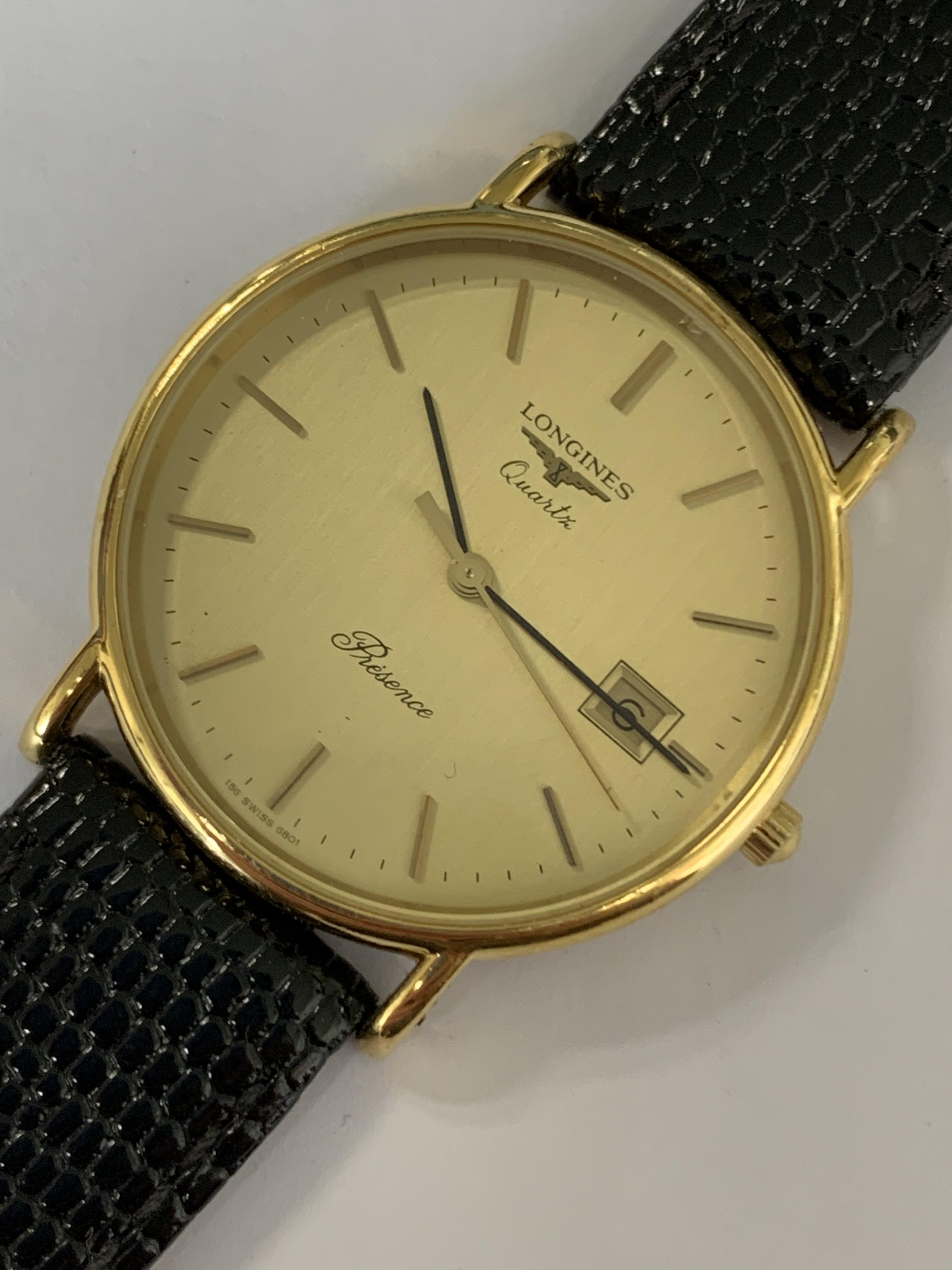 Lot 173 A Gentleman s gold plated Longines Presence