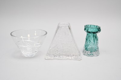 Lot 231 - A group of English and Swedish studio glass, late 19th century to late 20th century