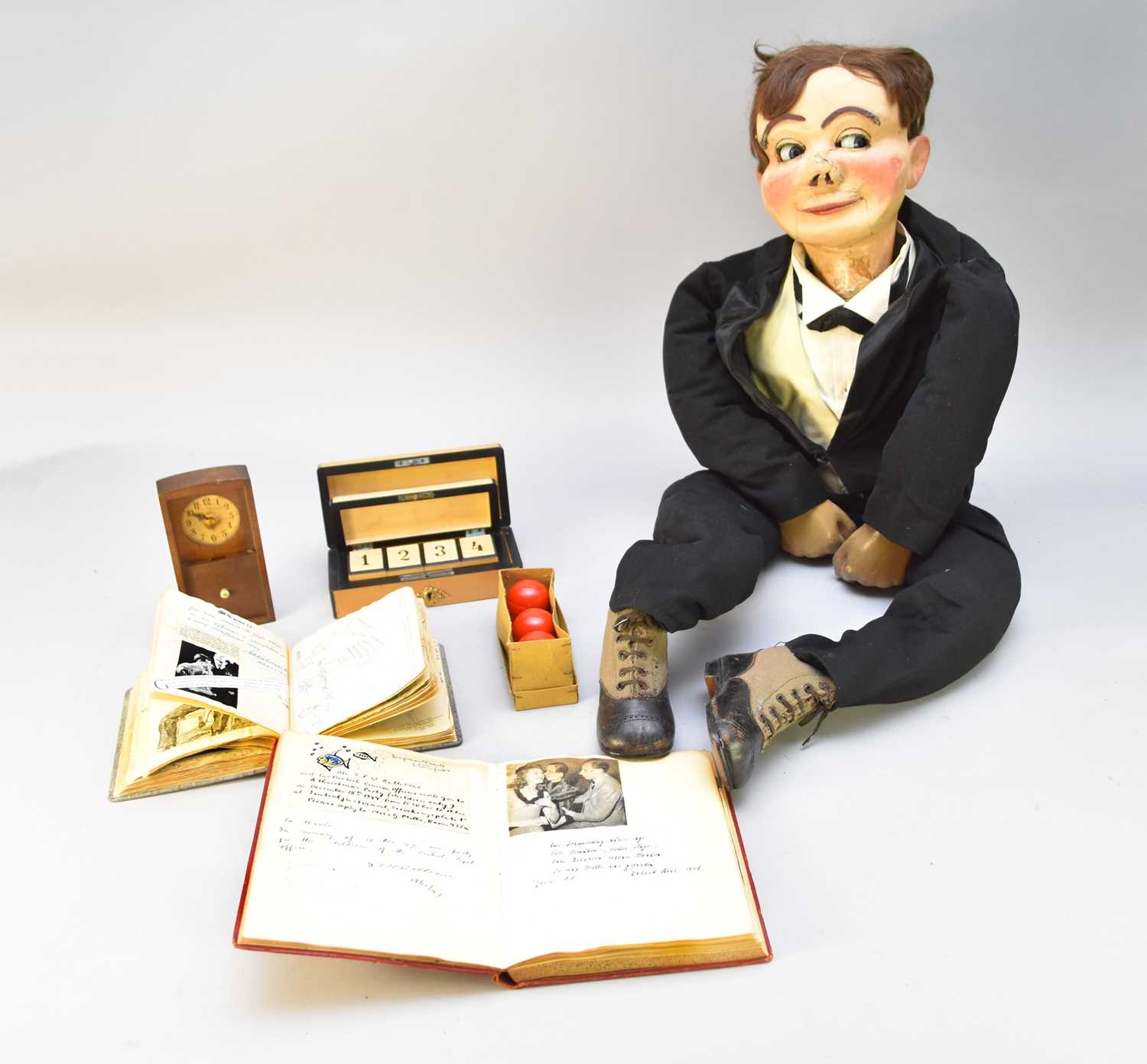 Lot 322 - 'Maxie': an Austrian ventriloquist's dummy/puppet with related ephemera
