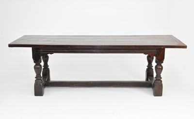 Lot 447 - A good James II style oak refectory table, by Bylaw