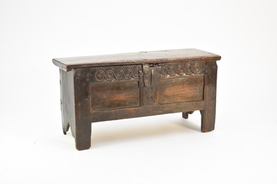 Lot 438 - A 17th century oak coffer