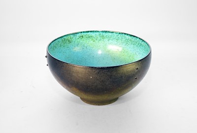 Lot 240 - Peter Sparrey (b.1967), a black and green bowl