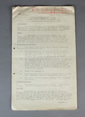 Lot 20 - WW2 RAF Air/Sea Rescue report regarding the ditching of Mosquito H.J. 660
