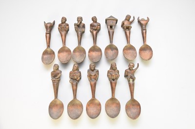 Lot 306 - Twelve Philippines tribal carved wooden spoons