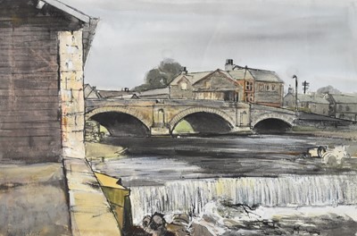 Lot 435 - David Tindle (British b.1932) Kendal Bridge