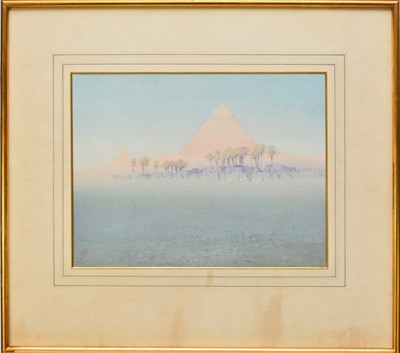 Lot 247 - Major George Henry Benton Fletcher (British 1866-1944) Pyramids at Giza