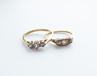 Lot 310 - Two diamond rings