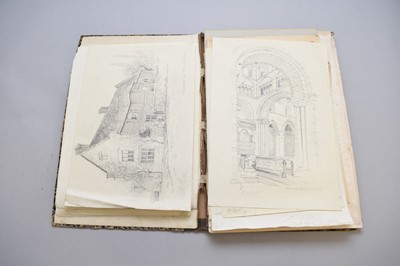 Lot 251 - Philip John Thornhill (1875-1903) A Folio of Architectural Drawings