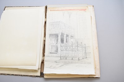 Lot 251 - Philip John Thornhill (1875-1903) A Folio of Architectural Drawings