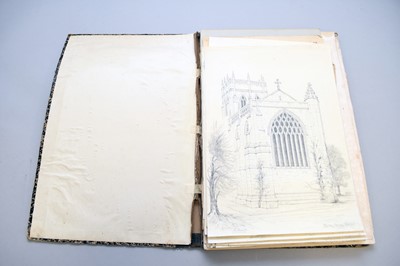 Lot 251 - Philip John Thornhill (1875-1903) A Folio of Architectural Drawings