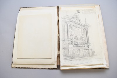 Lot 251 - Philip John Thornhill (1875-1903) A Folio of Architectural Drawings