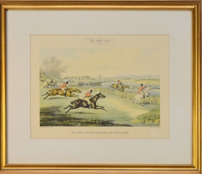 Lot 277 - A group of six various hunting prints, 20th century