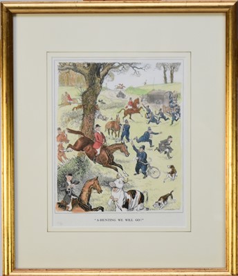 Lot 277 - A group of six various hunting prints, 20th century