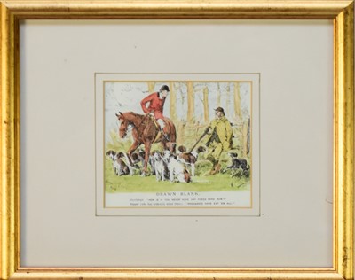 Lot 277 - A group of six various hunting prints, 20th century