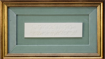 Lot 423 - After John Henning (1771-1851), a set of plaster plaques of the Parthenon frieze