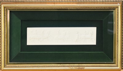 Lot 423 - After John Henning (1771-1851), a set of plaster plaques of the Parthenon frieze