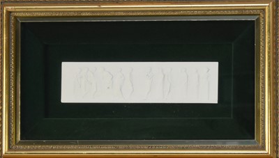 Lot 423 - After John Henning (1771-1851), a set of plaster plaques of the Parthenon frieze