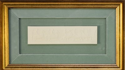 Lot 423 - After John Henning (1771-1851), a set of plaster plaques of the Parthenon frieze