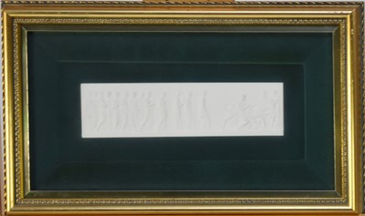 Lot 423 - After John Henning (1771-1851), a set of plaster plaques of the Parthenon frieze