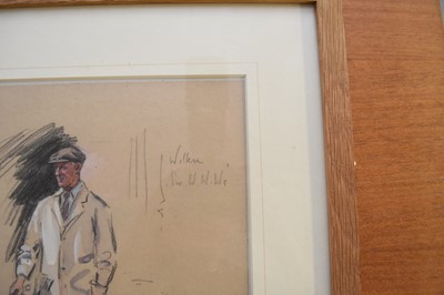 Lot 257 - Peter Biegel (British, 1913-1987), huntsman Wilkin and hounds, watercolour
