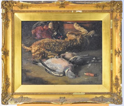 Lot 270 - R* Harvey (English School, 19th century), dead game, oil