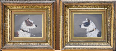 Lot 272 - *** Fritz (British, 20th century), a pair of terrier portraits