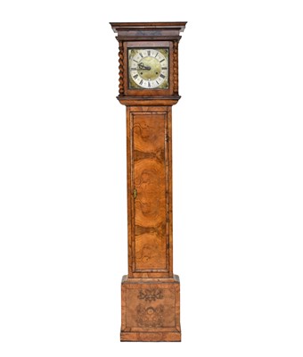 Lot 459 - A good William and Mary style walnut longcase clock, the circa 1700 movement by James Clowes