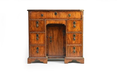 Lot 364 - A George II, well figured walnut veneered dressing chest