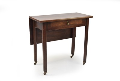 Lot 572 - A George II/George III mahogany drop-flap table