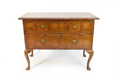 Lot 810 - A George II walnut feather-banded and inlaid walnut occasional table