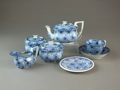 Lot 3 - Rogers child's tea service and toy plate, circa 1820-25