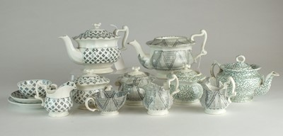 Lot 9 - Group of transfer-printed child's teawares, mid-19th century