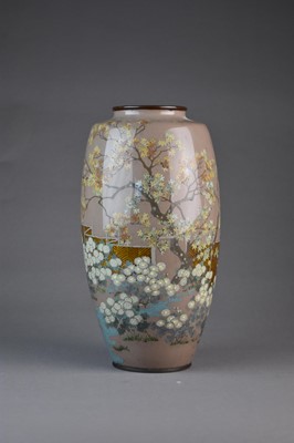 Lot 190 - A Japanese cloisonne vase, Meiji era