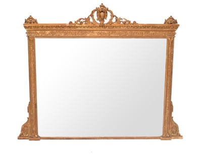 Lot 526 - A Victorian giltwood overmantel mirror