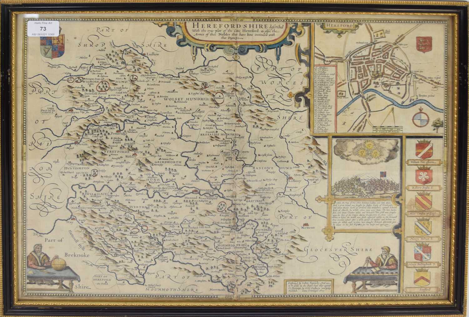 Lot 73 - SPEED, John, Map of Herefordshire