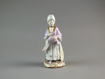 Lot 318 - Meissen porcelain model of 'The Racegoers Companion', 19th century