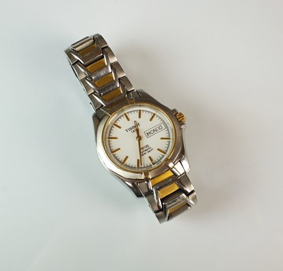 Lot 146 - A Gentleman's stainless steel Tissot PR100 automatic bracelet wristwatch